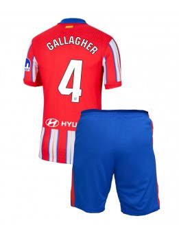 Atletico Madrid Conor Gallagher #4 Replika Hemmakläder Barn 2024-25 Kortärmad (+ byxor)